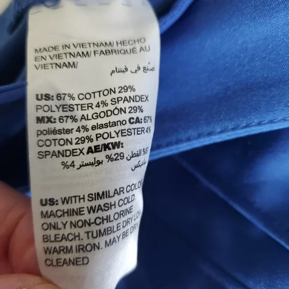 White House Black Market The 5” Smooth Stretch Short Dark Blue Quartz Si… - Picture 9 of 9